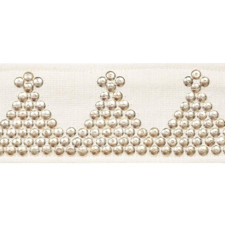 Tim Tim Tape Ivory 77252 by Schumacher Trim Johnson Hartig - Fabric Carolina -