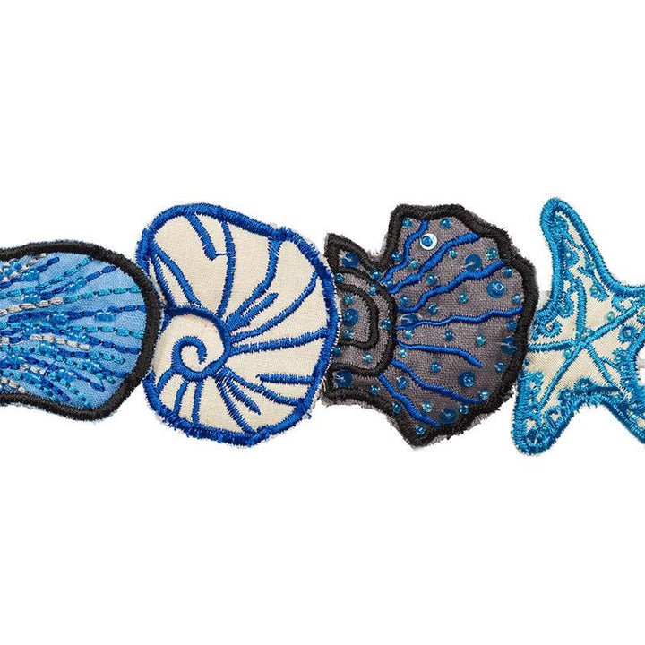 Sea Treasures Tape Blue 77260 by Schumacher Trim Johnson Hartig - Fabric Carolina -