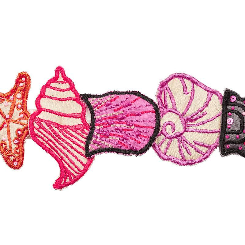 Sea Treasures Tape Pink 77261 by Schumacher Trim Johnson Hartig - Fabric Carolina -