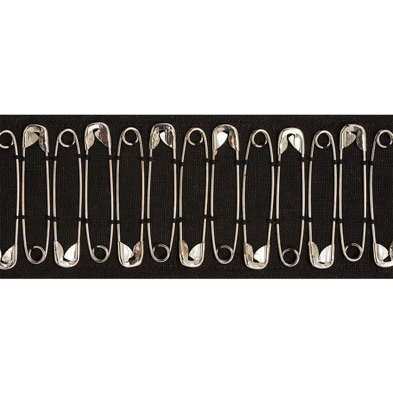 Punk Rock Mix Tape Black 77270 by Schumacher Trim Johnson Hartig - Fabric Carolina -