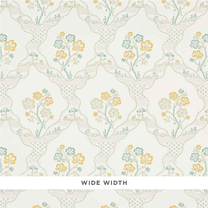 Marella Leaf 5008802 by Schumacher Wallpaper Country Chic 11.0" - Fabric Carolina -