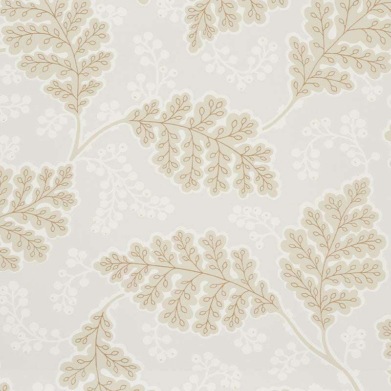 Estelle Neutral 5010390 by Schumacher Wallpaper Wallflowers 27.0" - Fabric Carolina -