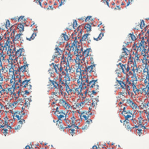 Shirala Paisley Delft & Rose 5009970 by Schumacher Wallpaper