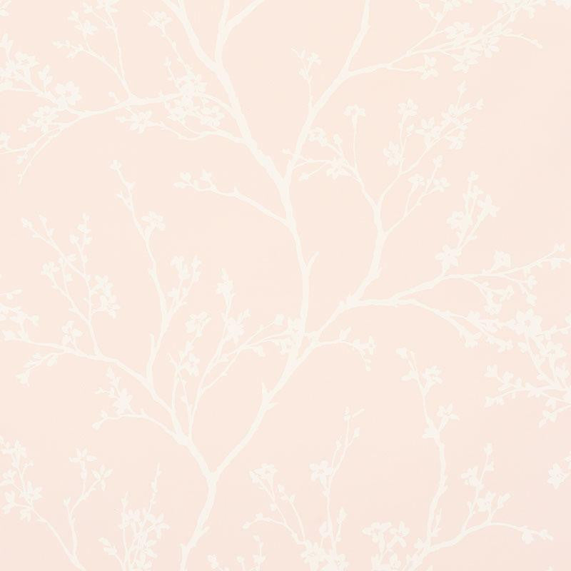 Twiggy Vinyl Blush 5010151 by Schumacher Wallpaper Silver Lining Performance Wallcoverings 27.0" - Fabric Carolina -