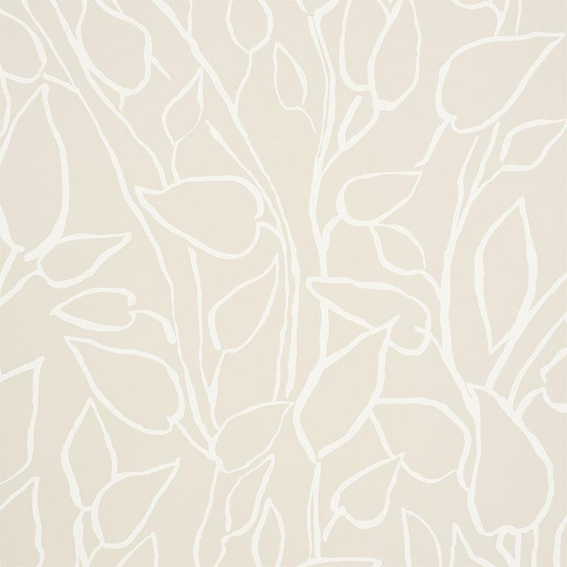 Solandra Vine Natural 5010072 by Schumacher Designer Wallpaper Freehand 26.75" - Swanky Fabrics -