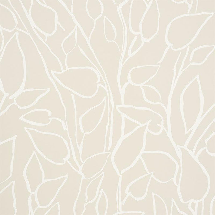 Solandra Vine Natural 5010072 by Schumacher Designer Wallpaper Freehand 26.75" - Swanky Fabrics -