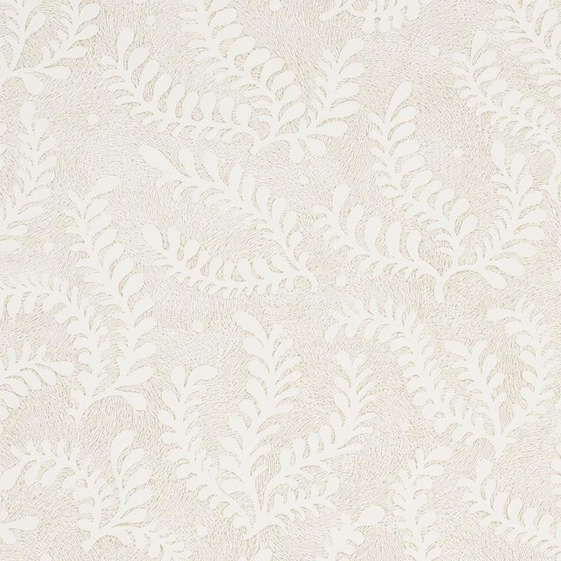Etched Fern Natural 5010380 by Schumacher Wallpaper Wallflowers 13.5" - Fabric Carolina -