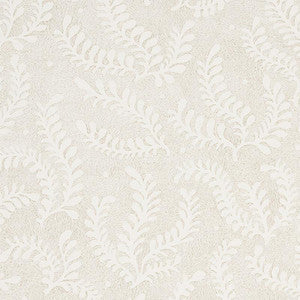 Etched Fern Natural 5010380 by Schumacher Wallpaper