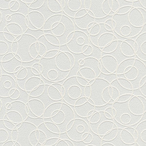 Artemisia White Circles Paintable Wallpaper by Brewster
