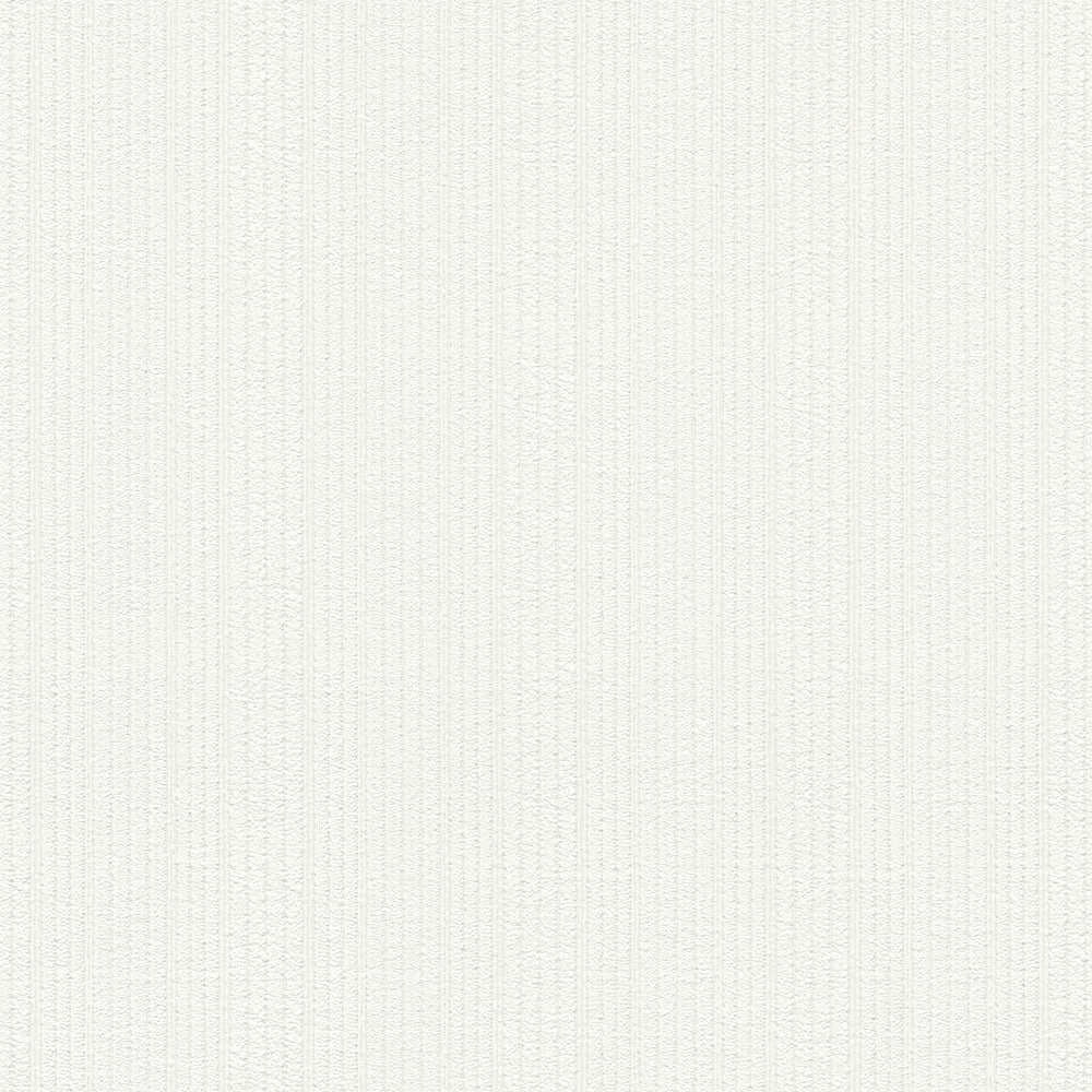 Samuel White Paintable Textured Stripe Wallpaper by Brewster PaintWorks Covers about 57.5 square feet 20.9-in by 33-ft long roll Unpasted 0 - Fabric Carolina -