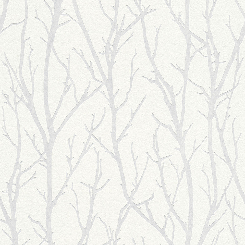 Redford White Birch Paintable Wallpaper by Brewster PaintWorks Covers about 57.5 square feet 20.9-in by 33-ft long roll Unpasted 9.92 - Fabric Carolina -