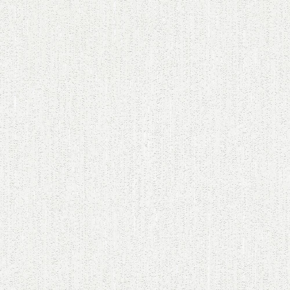 Strati White Stria Paintable Wallpaper by Brewster PaintWorks Covers about 57.5 square feet 20.9-in by 33-ft long roll Prepasted 12.5 - Fabric Carolina -