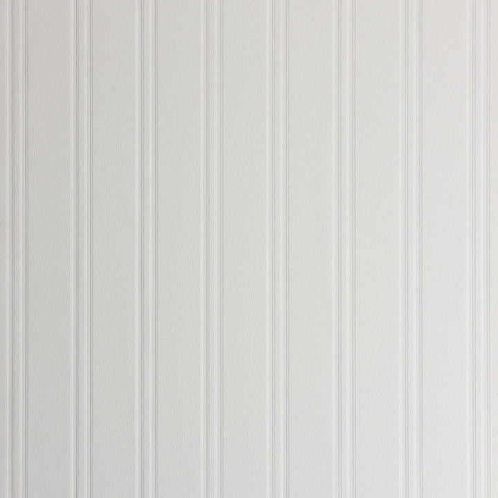 Murph White Beadboard Paintable Wallpaper by Brewster PaintWorks Covers about 57.5 square feet 20.9-in by 33-ft long roll Prepasted 0 - Fabric Carolina -