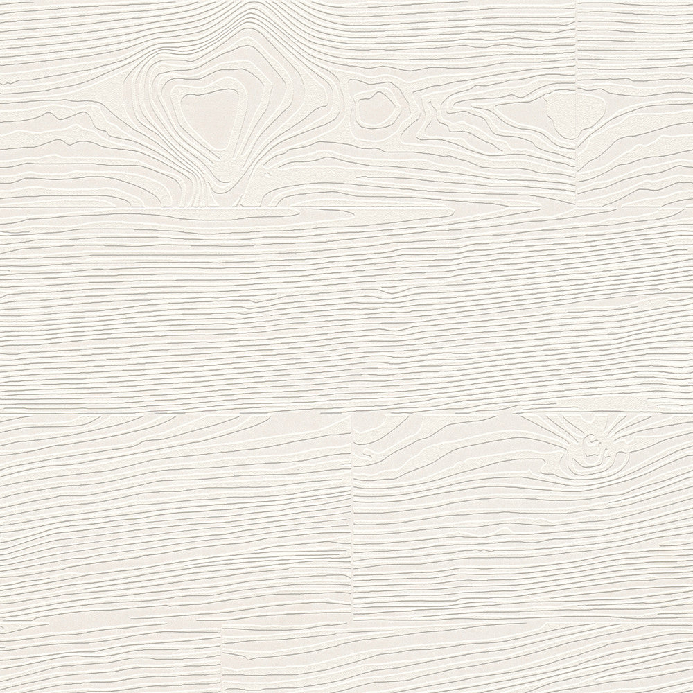 Wade White Planks Paintable Wallpaper by Brewster PaintWorks Covers about 57.5 square feet 20.9-in by 33-ft long roll Prepasted 25.2 - Fabric Carolina -
