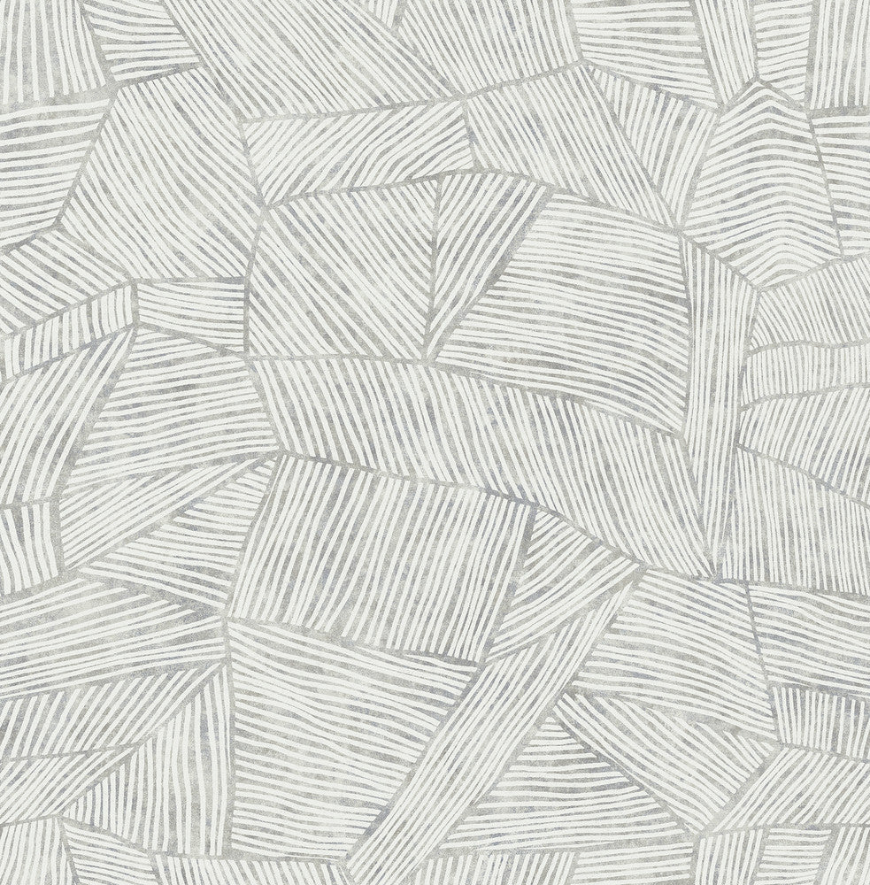 Aldabra Grey TextuGeometric Wallpaper by A-Street Prints Seychelles Covers about 56.4 square feet 20.5-in by 33-ft long roll Unpasted 20.9 - Fabric Carolina -