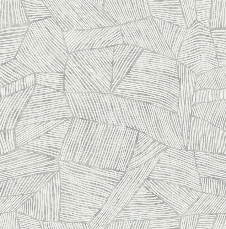 Aldabra Grey TextuGeometric Wallpaper by A-Street Prints Seychelles Covers about 56.4 square feet 20.5-in by 33-ft long roll Unpasted 20.9 - Fabric Carolina -