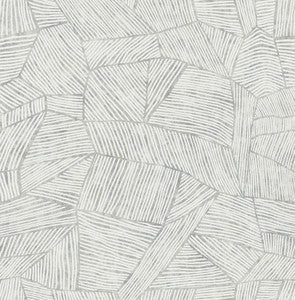 Aldabra Grey TextuGeometric Wallpaper by A-Street Prints