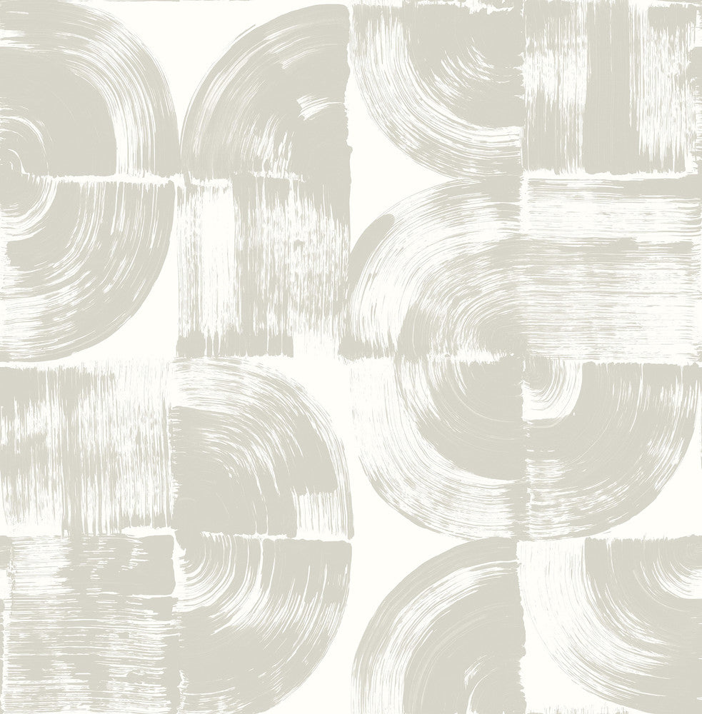 Giulietta Light Grey Painterly Geometric Wallpaper by A-Street Prints Seychelles Covers about 56.4 square feet 20.5-in by 33-ft long roll Unpasted 20.9 - Fabric Carolina -