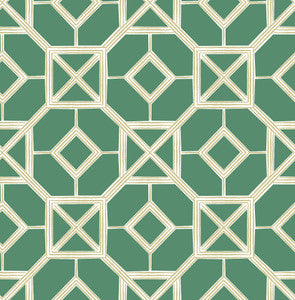Livia Green Trellis Wallpaper by A-Street Prints