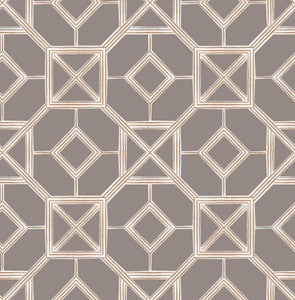 Livia Mauve Trellis Wallpaper by A-Street Prints