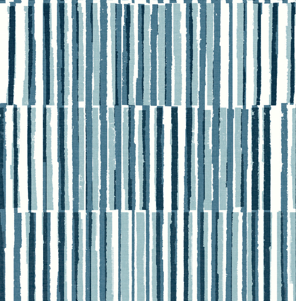 Sabah Teal Stripe Wallpaper by A-Street Prints Seychelles Covers about 56.4 square feet 20.5-in by 33-ft long roll Unpasted 20.9 - Fabric Carolina -