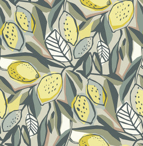 Meyer Chartreuse Citrus Wallpaper by A-Street Prints
