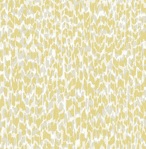 Flavia Yellow Animal Print Wallpaper by A-Street Prints