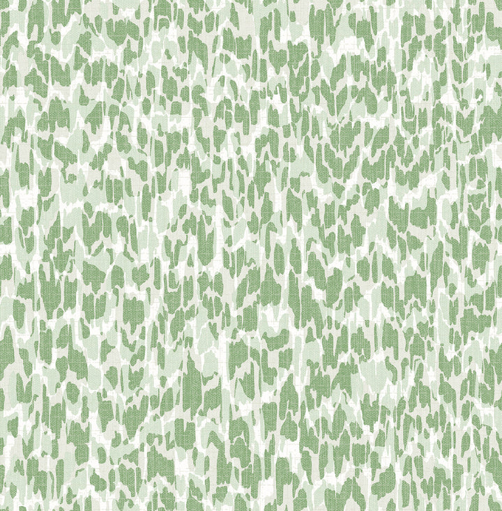 Flavia Green Animal Print Wallpaper by A-Street Prints Seychelles Covers about 56.4 square feet 20.5-in by 33-ft long roll Unpasted 20.9 - Fabric Carolina -