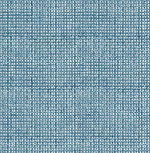 Zia Blue Basketweave Wallpaper by A-Street Prints