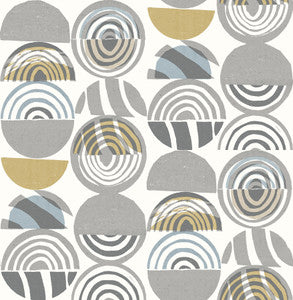 Mage Grey Mod Geometric Wallpaper by A-Street Prints