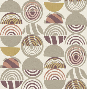 Mage Plum Mod Geometric Wallpaper by A-Street Prints