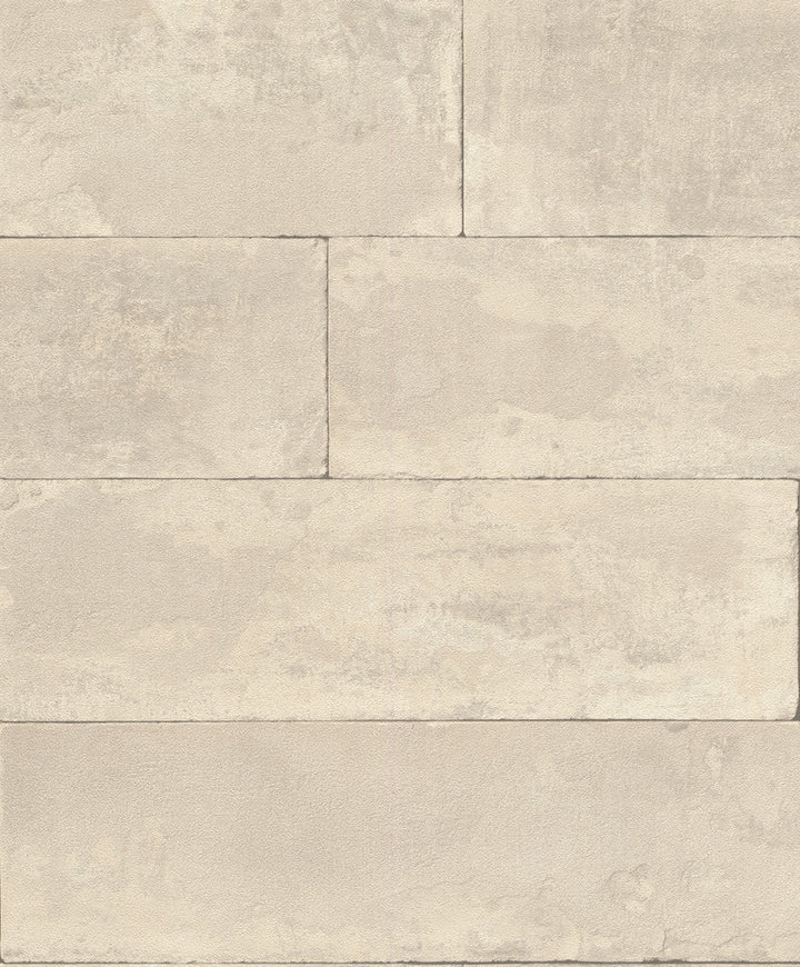 Lanier Neutral Stone Plank Wallpaper by Advantage Beyond Textures Covers about 57.8 square feet 21-in by 33-ft long roll Unpasted 6.3 - Fabric Carolina -