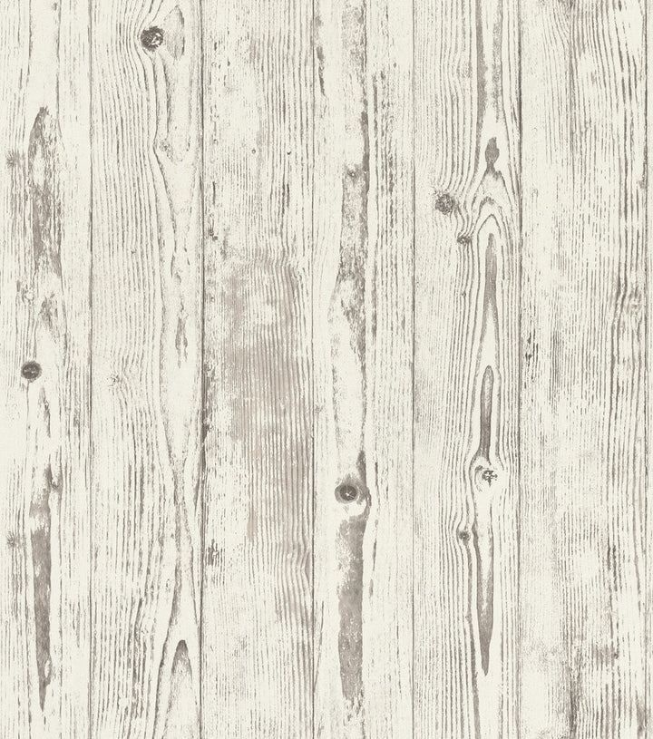 Albright White Weathered Oak Panels Wallpaper by Advantage Beyond Textures Covers about 57.8 square feet 21-in by 33-ft long roll Unpasted 0 - Fabric Carolina -