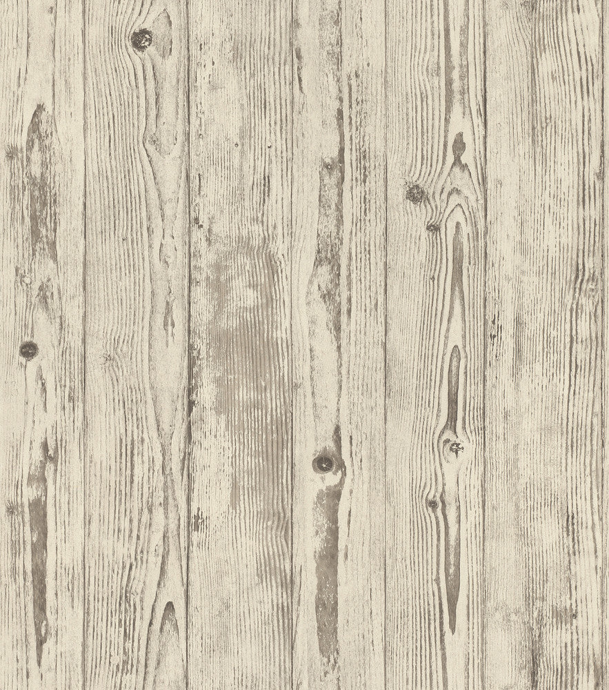 Albright Ivory Weathered Oak Panels Wallpaper by Advantage Beyond Textures Covers about 57.8 square feet 21-in by 33-ft long roll Unpasted 0 - Fabric Carolina -
