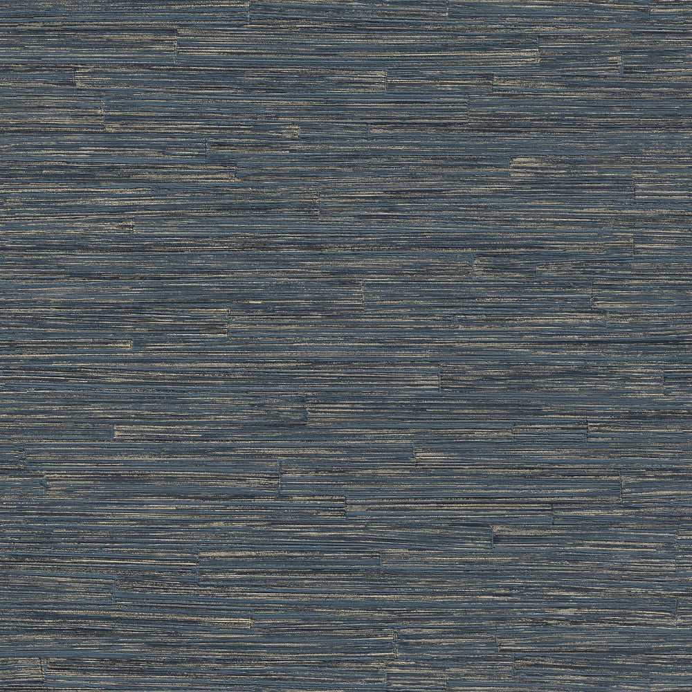 Hutton Dark Blue Tile Wallpaper by Advantage Beyond Textures Covers about 57.8 square feet 21-in by 33-ft long roll Unpasted 10.4 - Fabric Carolina -