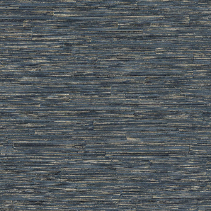Hutton Dark Blue Tile Wallpaper by Advantage Beyond Textures Covers about 57.8 square feet 21-in by 33-ft long roll Unpasted 10.4 - Fabric Carolina -