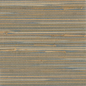 Jissai Mariner Blue Grasscloth Wallpaper by Advantage