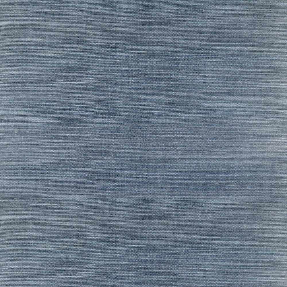 Lamphu Blue Sisal Grasscloth Wallpaper by Advantage Grasscloth Portfolio Covers about 72 square feet 36-in by 24-ft long roll Unpasted 0 - Fabric Carolina -