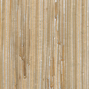 Tereza Silver Foil Grasscloth Wallpaper by Advantage