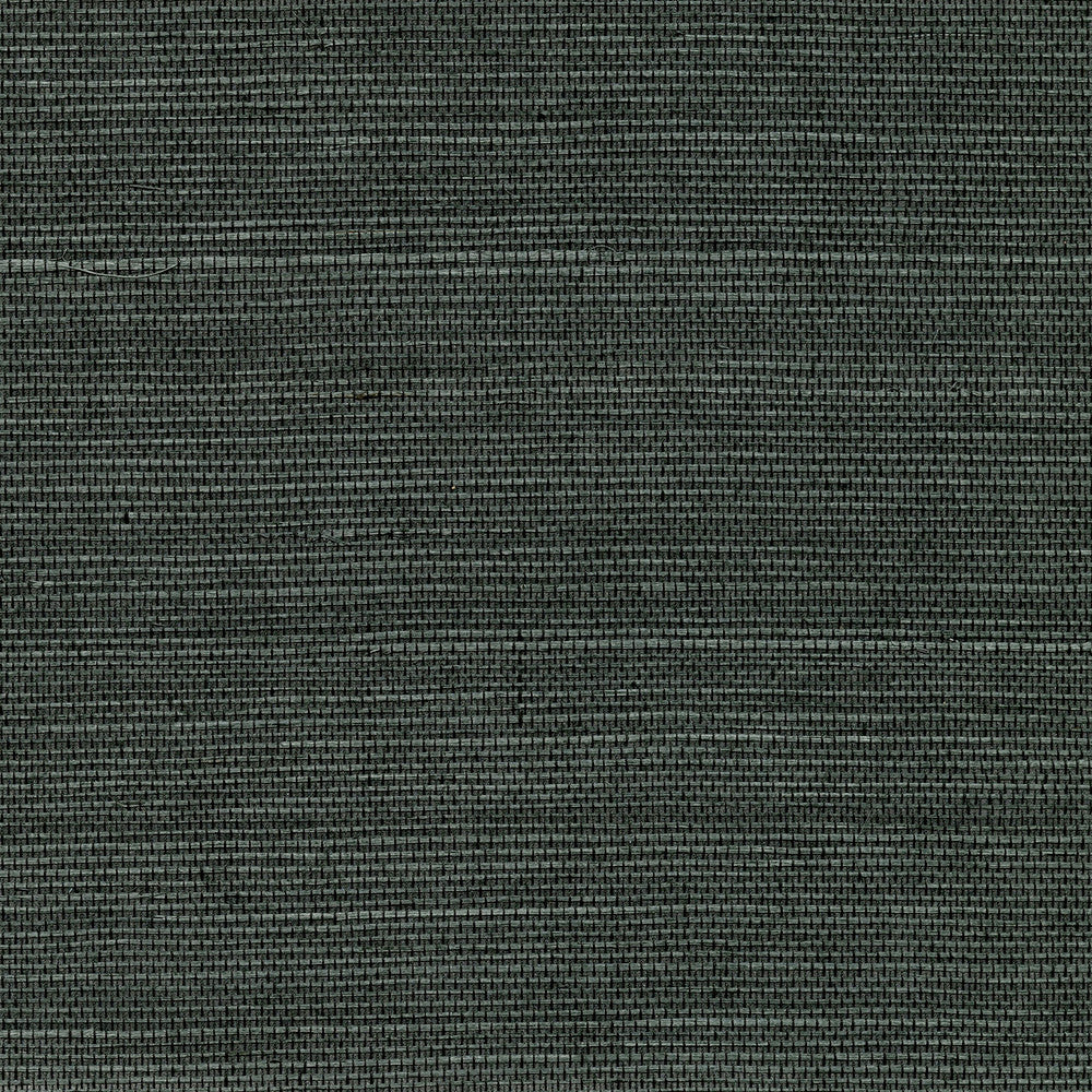 Kowloon Charcoal Sisal Grasscloth Wallpaper by Advantage Grasscloth Portfolio Covers about 72 square feet 36-in by 24-ft long roll Unpasted 0 - Fabric Carolina -