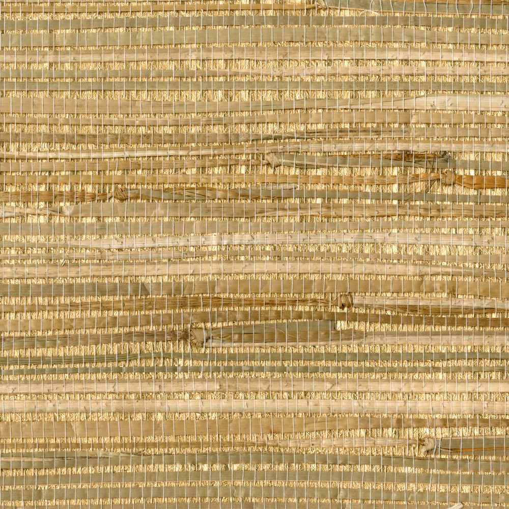 Zoho Neutral Foil Grasscloth Wallpaper by Advantage Grasscloth Portfolio Covers about 72 square feet 36-in by 24-ft long roll Unpasted 0 - Fabric Carolina -