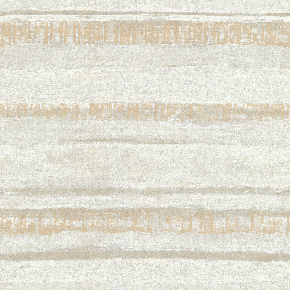 Rakasa Gold Distressed Stripe Wallpaper by A-Street Prints Lustre Covers about 57.5 square feet 20.9-in by 33-ft long roll Unpasted 25.2 - Fabric Carolina -