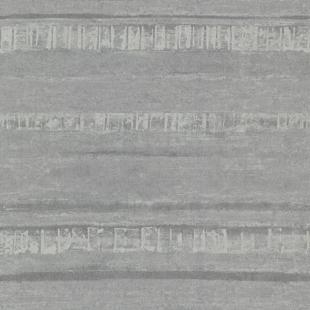 Rakasa Pewter Distressed Stripe Wallpaper by A-Street Prints Lustre Covers about 57.5 square feet 20.9-in by 33-ft long roll Unpasted 25.2 - Fabric Carolina -