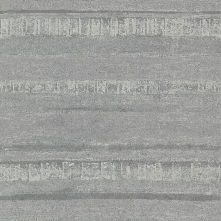 Rakasa Pewter Distressed Stripe Wallpaper by A-Street Prints Lustre Covers about 57.5 square feet 20.9-in by 33-ft long roll Unpasted 25.2 - Fabric Carolina -