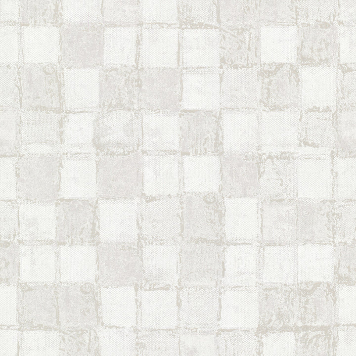 Varak Platinum Checkerboard Wallpaper by A-Street Prints Lustre Covers about 57.5 square feet 20.9-in by 33-ft long roll Unpasted 25.2 - Fabric Carolina -