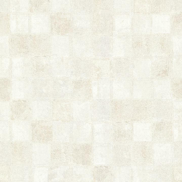 Varak White Checkerboard Wallpaper by A-Street Prints Lustre Covers about 57.5 square feet 20.9-in by 33-ft long roll Unpasted 25.2 - Fabric Carolina -