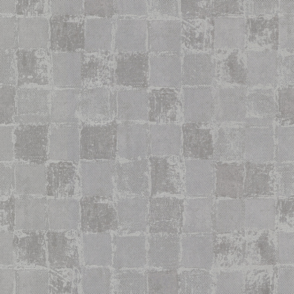 Varak Silver Checkerboard Wallpaper by A-Street Prints Lustre Covers about 57.5 square feet 20.9-in by 33-ft long roll Unpasted 25.2 - Fabric Carolina -