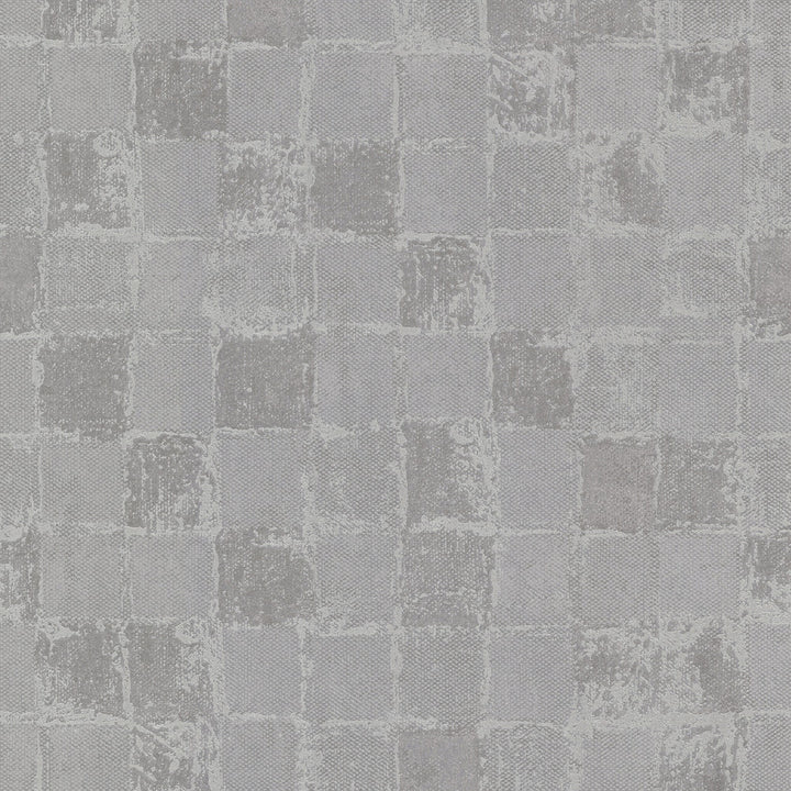 Varak Silver Checkerboard Wallpaper by A-Street Prints Lustre Covers about 57.5 square feet 20.9-in by 33-ft long roll Unpasted 25.2 - Fabric Carolina -