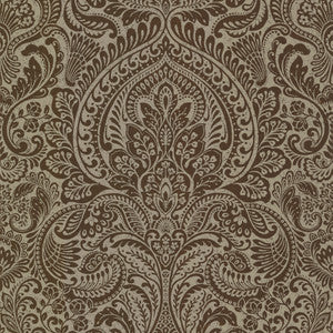 Artemis Bronze Floral Damask Wallpaper by A-Street Prints