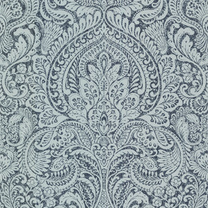 Artemis Sapphire Floral Damask Wallpaper by A-Street Prints